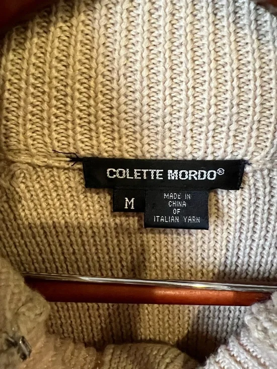 Ivory Ribbed Toggle Cardigan Jacket - Picture 2 of 4